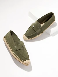 Isla Suede Espadrille Loafers