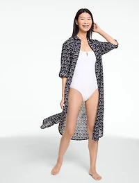 Aqua Club Viole Long Shirt Cover-Up
