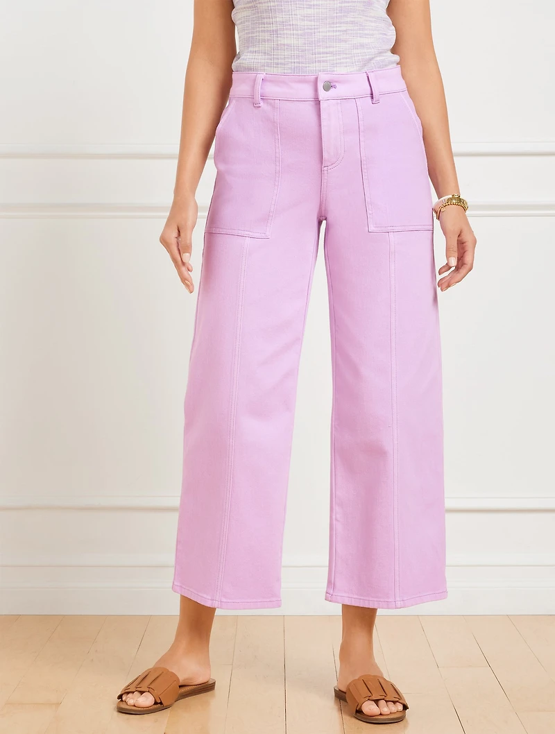 Wide Crop Jeans
