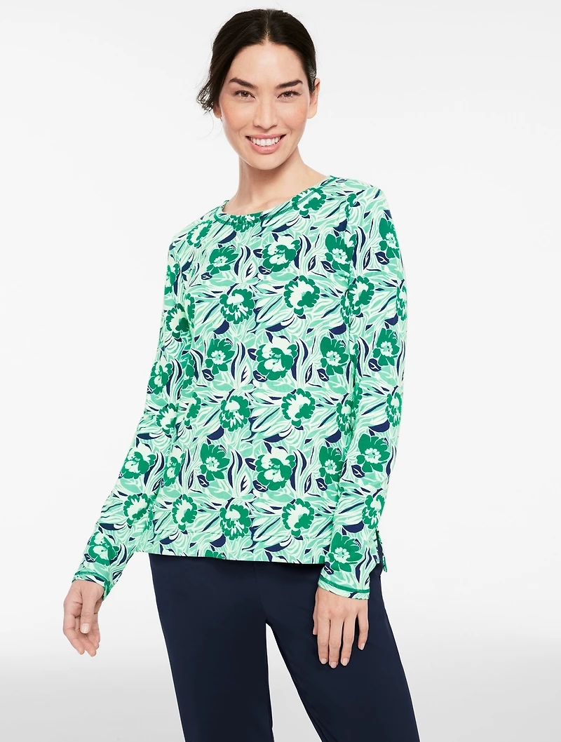 Supersoft Jersey Long Sleeve Tee - Dancing Floral