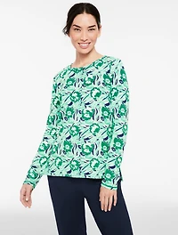 Supersoft Jersey Long Sleeve Tee - Dancing Floral