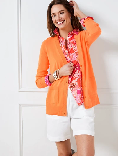 Patch Pocket Girlfriend Cardigan