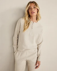 Organic Cotton Waffle Henley