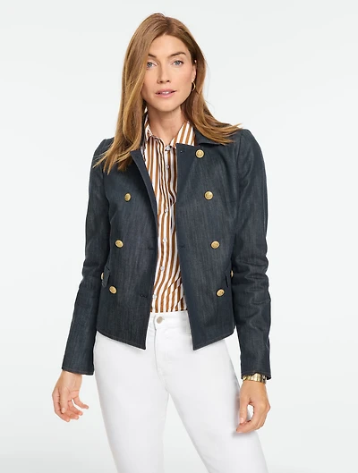 Refined Denim Short Jacket