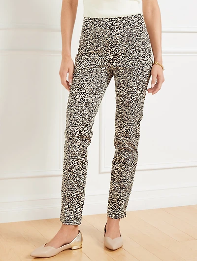 Talbots Chatham Slim Ankle Pants - Bold Cheetah