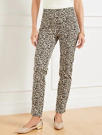 Talbots Chatham Slim Ankle Pants - Bold Cheetah