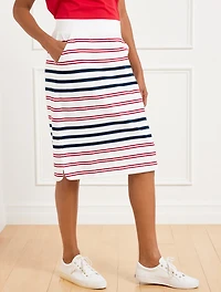 Authentic Talbots Midi Skirt - Sofia Stripe