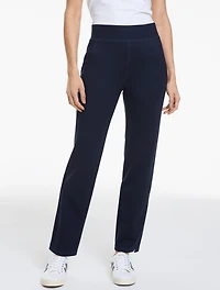 Tech Stretch Straight Leg Pull-On Pants