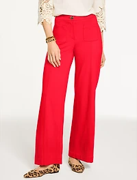 Wide Leg Ponte Pants