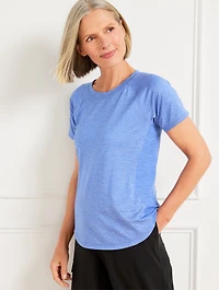 Active Stretch Jersey Short Sleeve Crewneck Tee