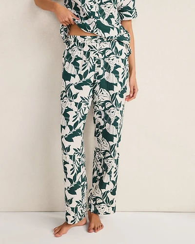 Organic Cotton Gauze Tropical Pajama Pants