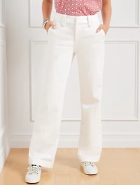 Wide Leg Jeans - White