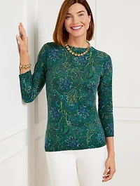 Audrey Cashmere Sweater - Majestic Paisley