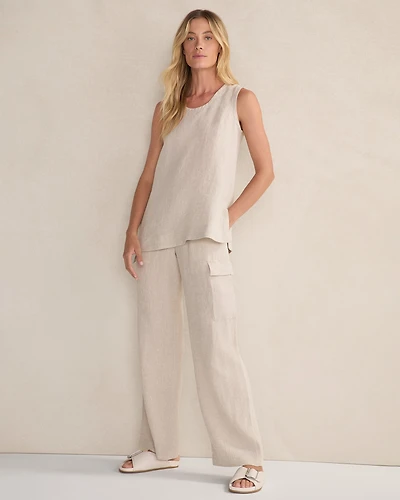 Linen Scoop Neck Tunic