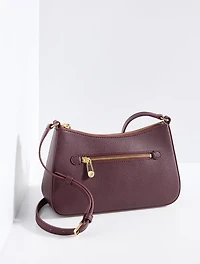 Evelyn Pebble Leather Crossbody Bag