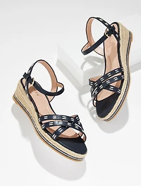 Pamela Vachetta Wedge Sandals