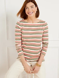 Authentic Talbots Tee - La Mer Stripe