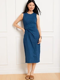 Sleeveless Wrap Jersey Dress