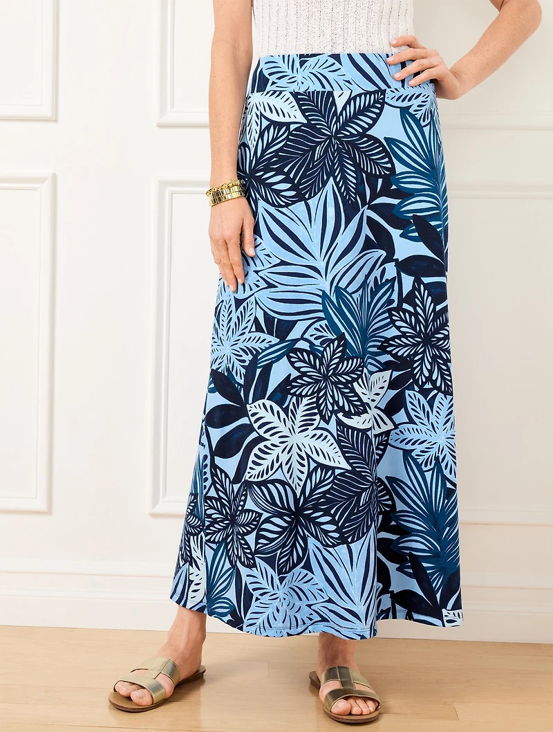 Jersey Maxi Skirt Jersey Fabric Skirt Pattern Maxi Jersey Skirt - Main Image