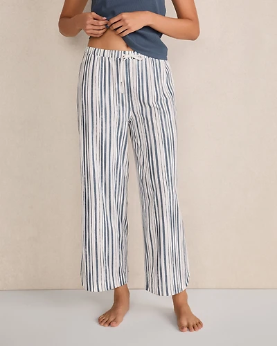 Organic Cotton Jersey Painted Stripe Pajama Pants