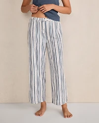 Organic Cotton Jersey Painted Stripe Pajama Pants