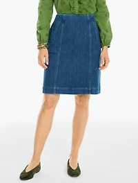 Denim A-Line Skirt - Mendocino Wash
