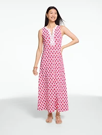 Effortless Jersey Sleeveless Maxi Dress - Fanning Daisy
