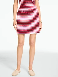 Jacquard Terry Skirt - Classic Stripe