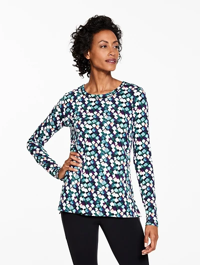 Supersoft Jersey Crewneck Tee - Dazzling Diamonds