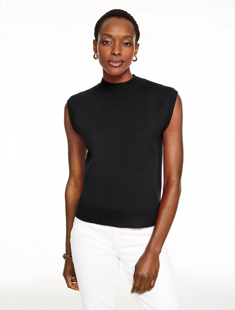 Mockneck Sweater Vest