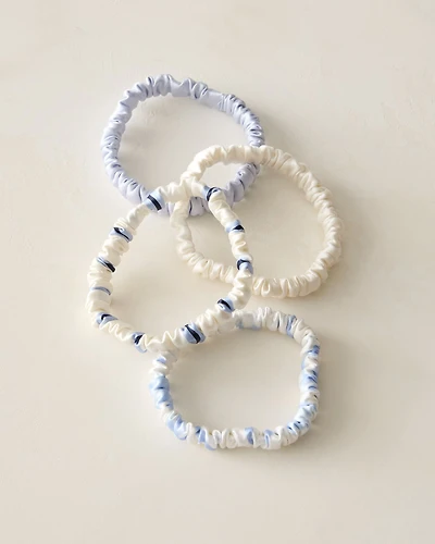 Washable Silk Hair Ties — Pinstripe