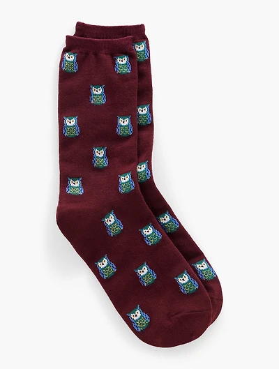 Whimsy Owl Trouser Socks