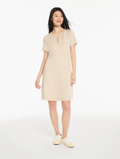 AirKnit Stretch Zip Front Dress