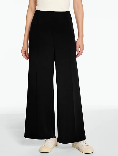 AirKnit Stretch Ribbed High Waist Wide Leg Pants
