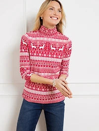 Classic Turtleneck - Reindeer Fair Isle