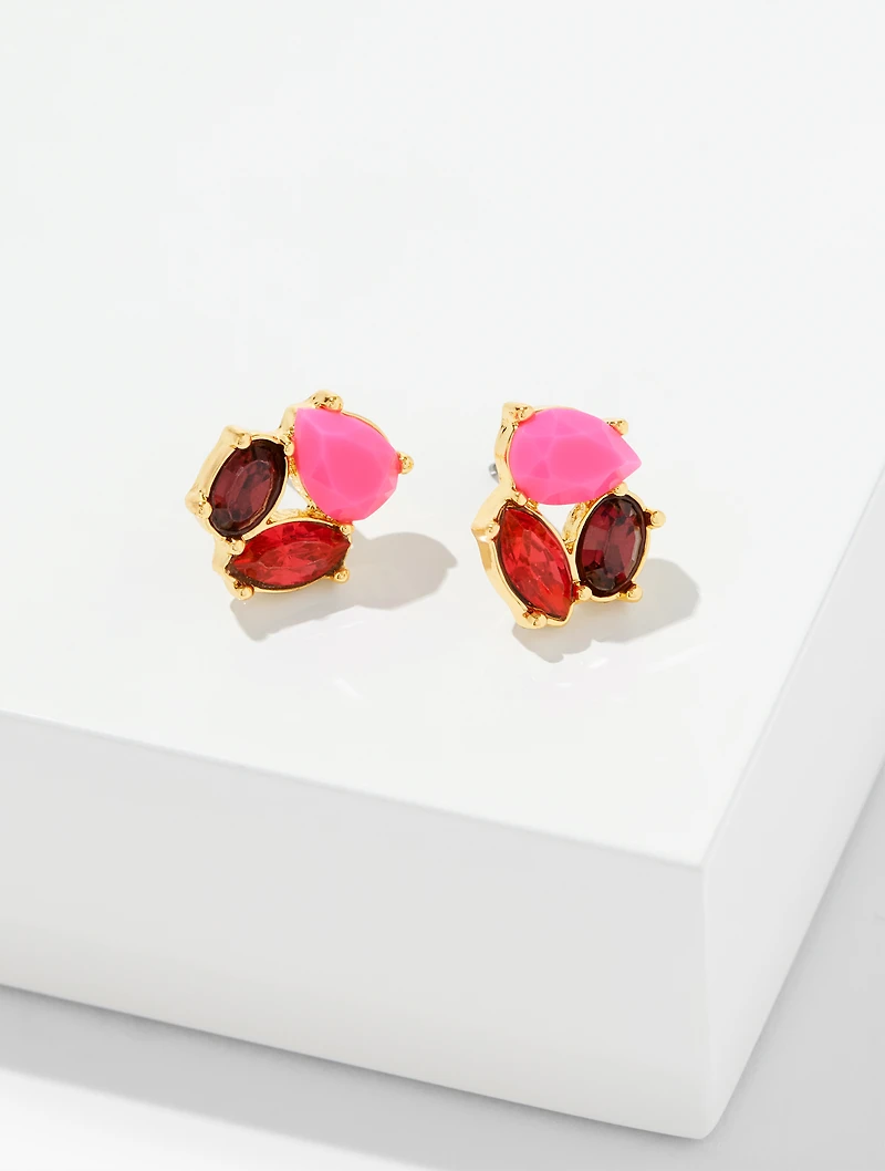Eclectic Crystal Stud Earrings