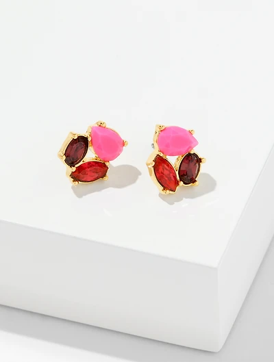 Eclectic Crystal Stud Earrings