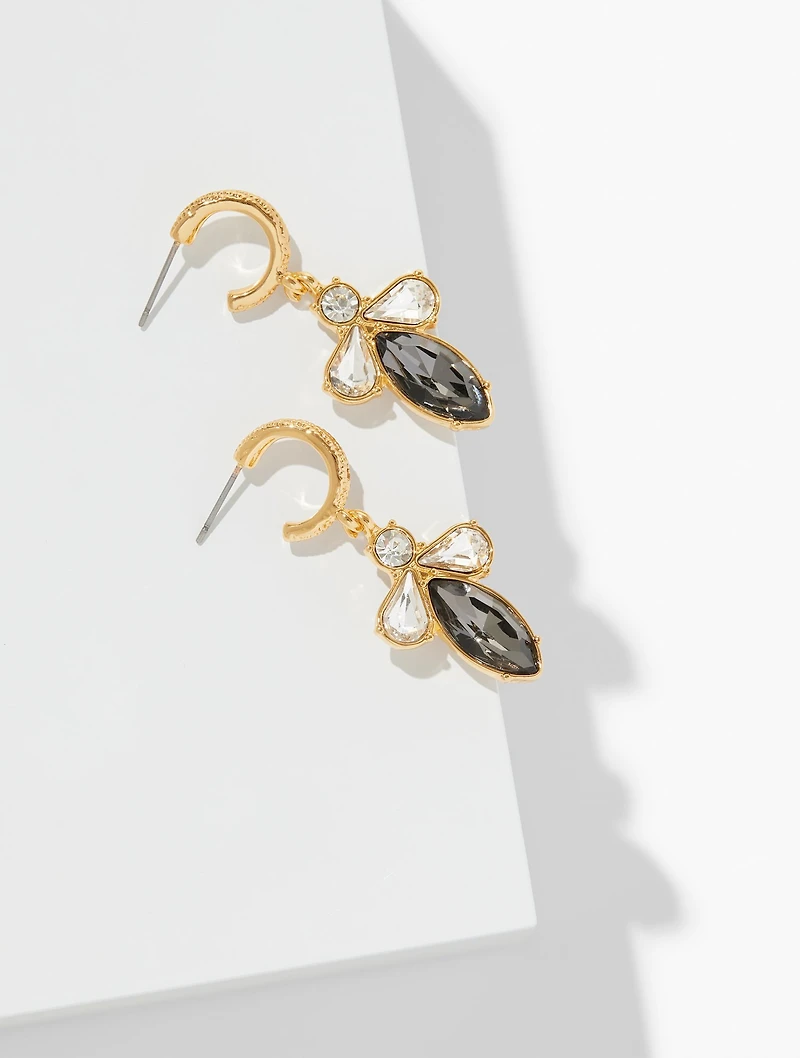 Chain & Stone Statement Earrings