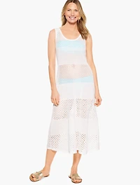 Aqua Club Open Stitch Midi Cover-Up