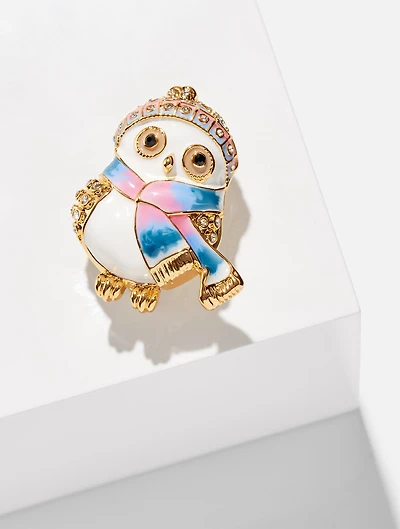 Outfitted Owl Brooch