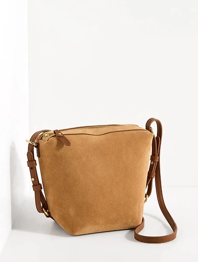 Riley Suede Crossbody Bag