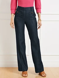 Boot Leg Pants - Refined Denim
