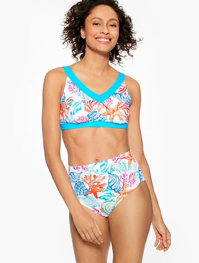 Miraclesuit® Bikini Top - Coral & Shells