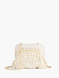 Mother-of-Pearl Paillette Clutch 
