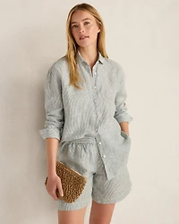 The Daily Shirt Linen Soft Stripe