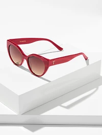 Vicky Red Marble Sunglasses