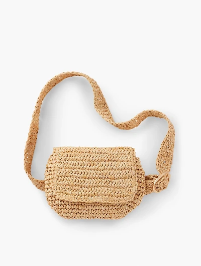 Hat Attack Straw Belt Bag