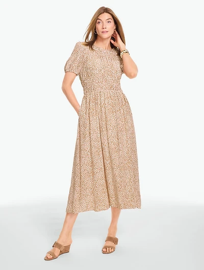Fit & Flare Dress - Mini Leopard