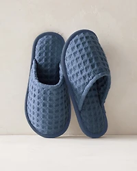 Organic Cotton Waffle Slippers