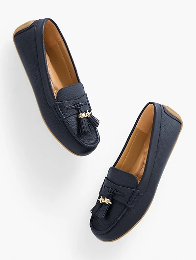 Arden Driving Loafers - Pebble Leather
